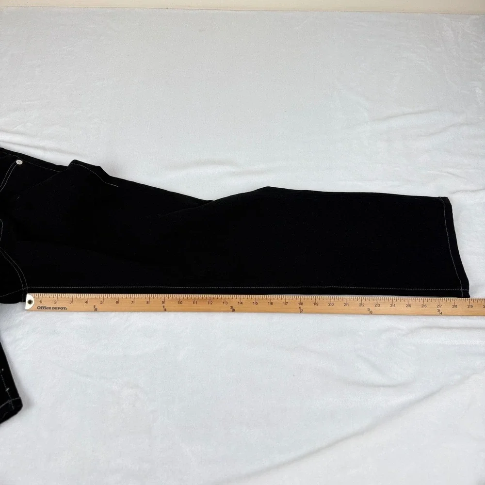 True Religion Ricky Flap SN Black Jeans Mens 34x30 (Fit 36x29) Straight Leg NEW